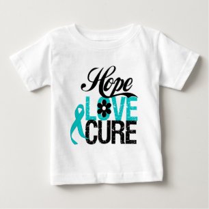 Gåvor för CANCER för hoppkärlekbot OVARIAN T-shirt