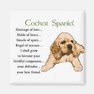 Gåvor för cockerspanielSpanielälskare Magnet