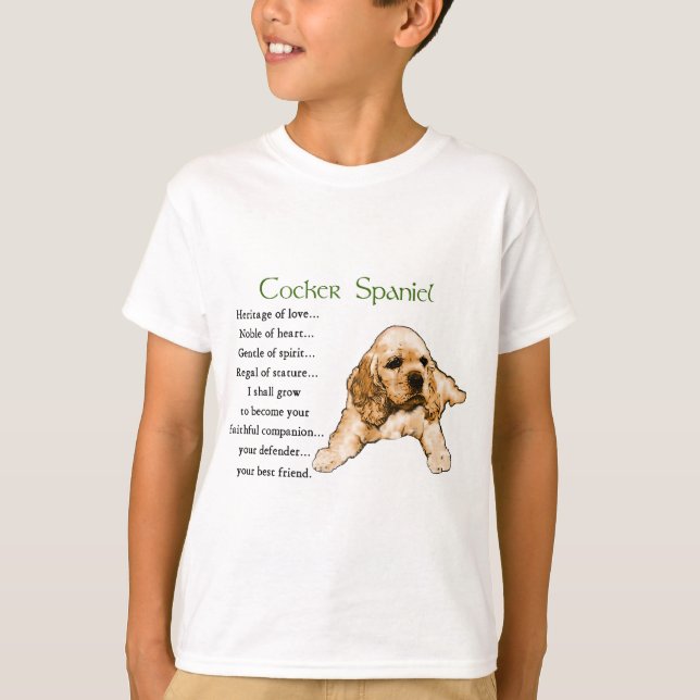 Gåvor för cockerspanielSpanielälskare Tee Shirt (Framsida)