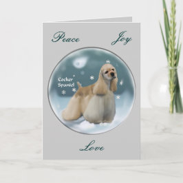 Gåvor för cockerspanielSpanieljul Helgkort
