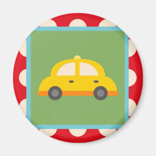 Gåvor för cute Car Transport Theme Baby Kids Magnet