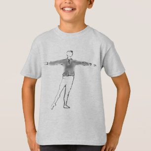 Gåvor för dans för balettpojke beställnings- t shirt