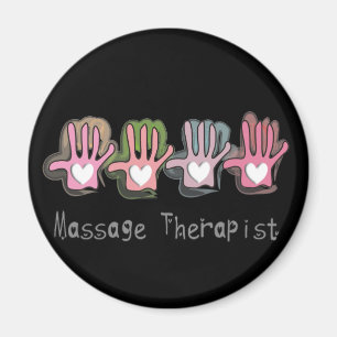 Gåvor för design för massageterapeut'händer" magnet