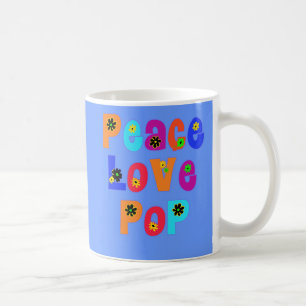 Gåvor för fars dag för fredkärlekpop kaffemugg