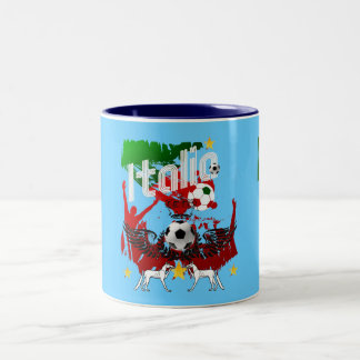 Gåvor för fotboll för mugg för kaffe för Italia