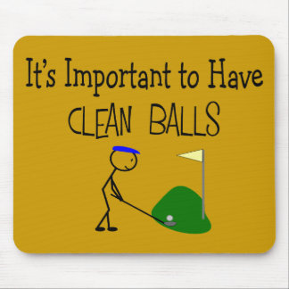 Gåvor för humor för Golf "för RENA BOLLAR" för Musmatta