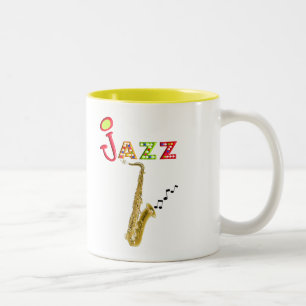 Gåvor för Jazzmusikälskare Två-Tonad Mugg