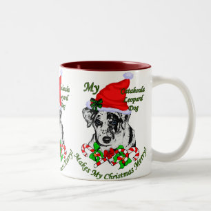Gåvor för jul för Catahoula Leopardhund Två-Tonad Mugg