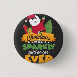 Gåvor för jul för kattälskare roliga knapp