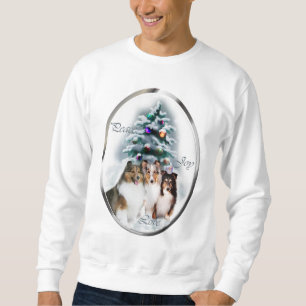 Gåvor för jul för Shetland Sheepdog Lång Ärmad Tröja