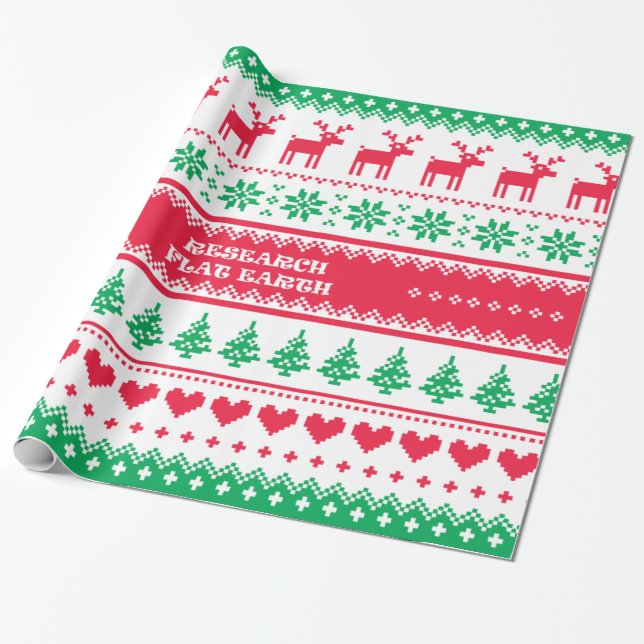 Gåvor för JULAFTON för FORSKNINGLÄGENHETJORD som Presentpapper (Utrullad)