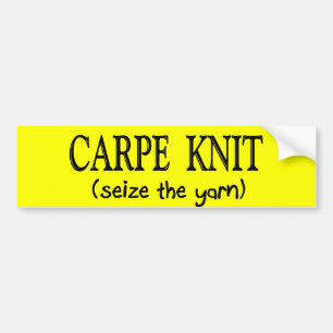 Gåvor för Knitter för Carpe sticka (gripa Bildekal