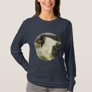 Gåvor för konst för blåttMerle grova Collie T Shirt