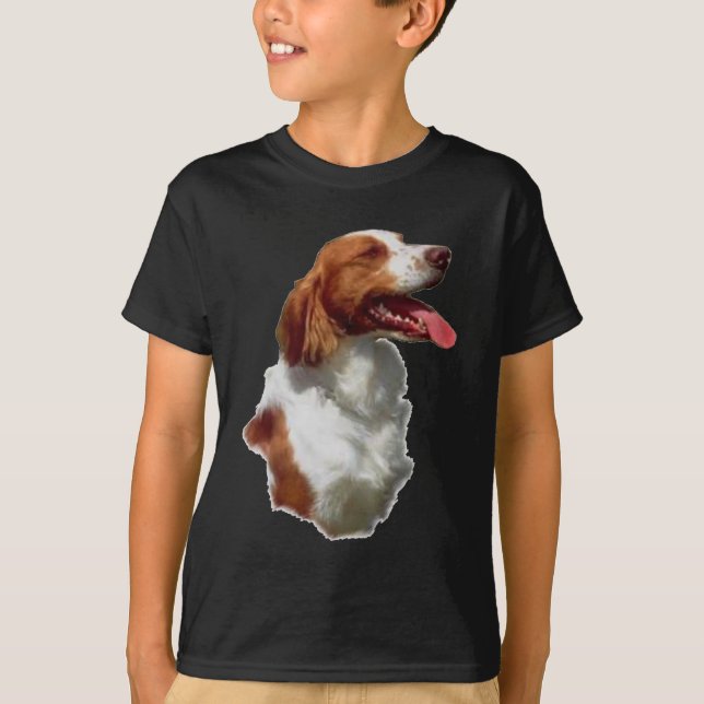 Gåvor för konst för Brittany Spaniel T Shirt (Framsida)