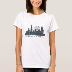 Gåvor för konst för Chicago Illinois T Shirt