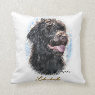 Gåvor för Labradoodle älskarekonst Kudde