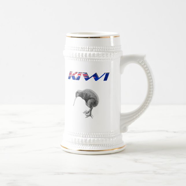 Gåvor för logotyp för flagga för Kiwifågel Sejdel (Höger)