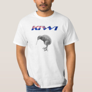 Gåvor för logotyp för flagga för Kiwifågel Tröja