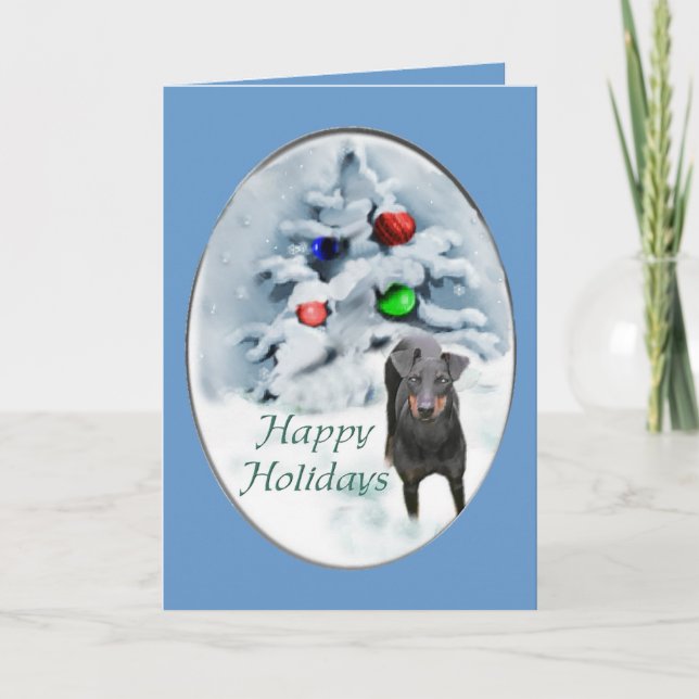 Gåvor för Manchester Terrierjul Helgkort (Framsida)