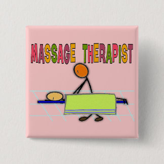 Gåvor för massageterapeutstick figurer design knapp