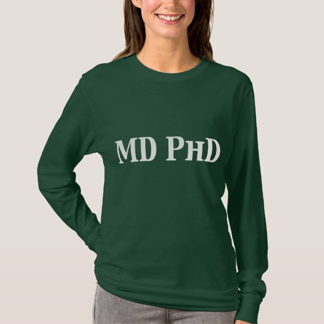 Gåvor för MD PhD T-shirt (Framsida)