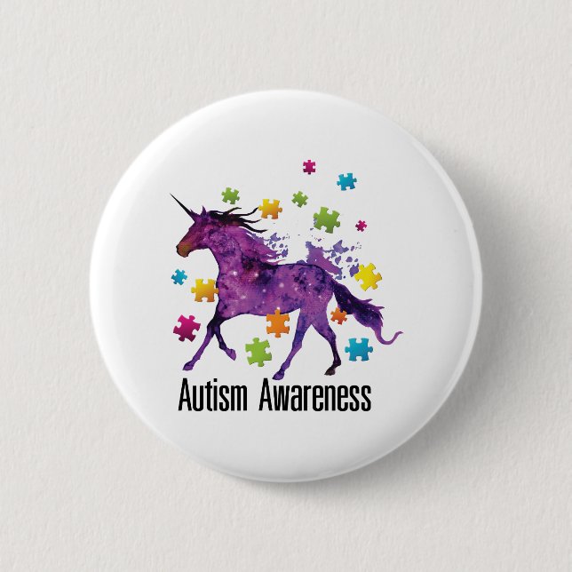 Gåvor för medvetenhet för Autism för Knapp (Framsida)