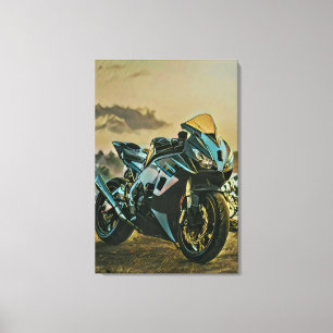 Gåvor för motorcyklister canvastryck