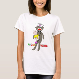Gåvor för NICU-sjuksköterskasock monkey T-shirt