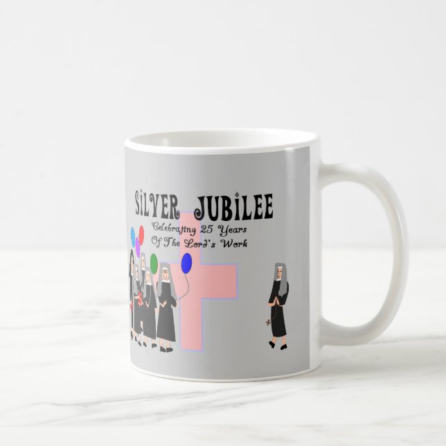 Gåvor för nunnasilverJubilee Kaffemugg (Höger)