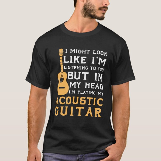 Gåvor för nya akustiska gitarrer  t shirt (Framsida)
