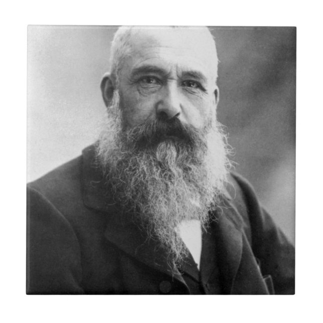 Gåvor för öde för Claude Monet konstnärmålare Kakelplatta (Framsidan)