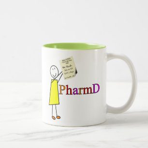 Gåvor för PharmD apotekstudent Två-Tonad Mugg