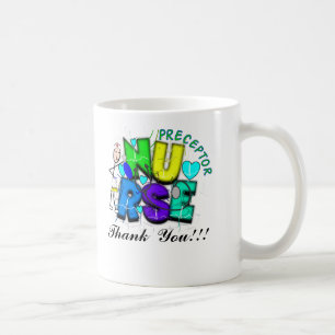Gåvor för sjuksköterskaPreceptor"tack" Kaffemugg