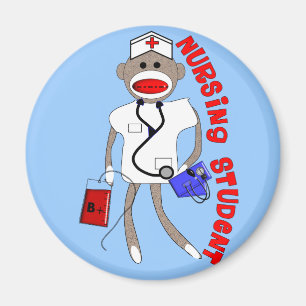 Gåvor för sjukvårdstudentsock monkey magnet