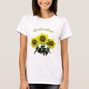 Gåvor för solrosgudmormors dag tee shirt