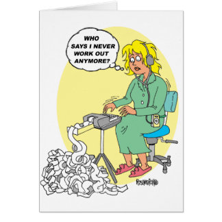 Gåvor för Stenographers Hälsningskort