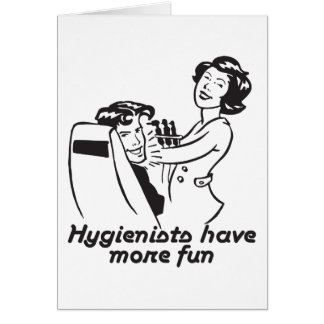 Gåvor för tandhygienister hälsningskort
