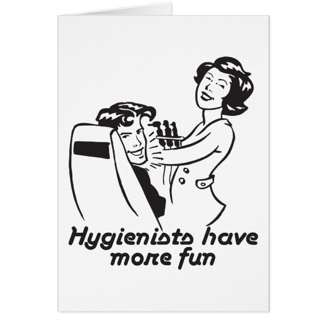 Gåvor för tandhygienister hälsningskort (Framsidan)