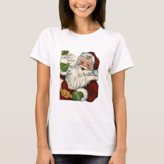 Gåvor för vintagejultomtenansikte tee