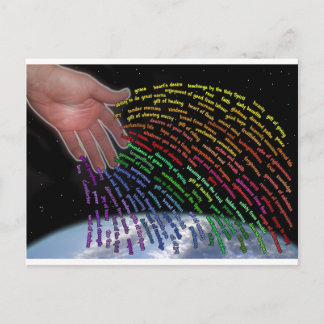 Gåvor från gudhälsningkort eller vykort