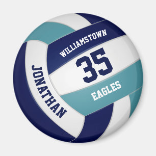Gåvor från marinblåteal volleyball-lag magnet