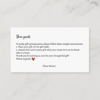 Gåvor Instruktioner Höst Teddybjörn Baby Shower Tilläggskort