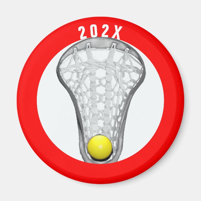 Gåvor Magnet för tjejers Lacrosse (Framsidan)