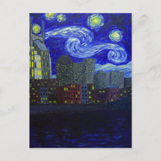 Gåvor: "Nashville Starry Night" av Jack Lepper Vykort
