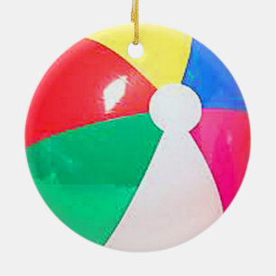Gåvor och produkter "för strandboll" design julgransprydnad keramik