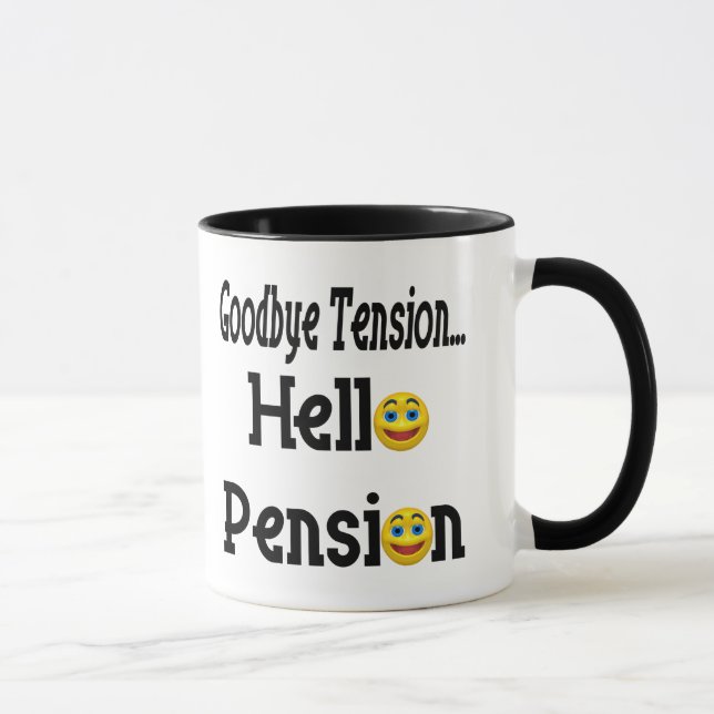 Gåvor och T-tröja för hejpensionpension Mugg (Höger)