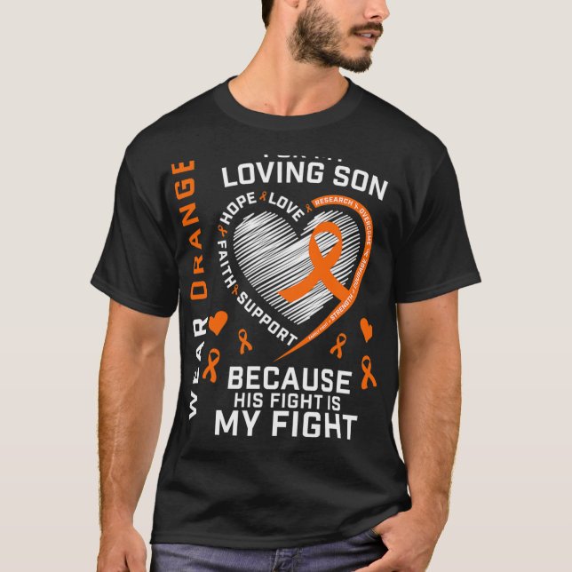 Gåvor, Orange Son Många Sclerosis Awaren T Shirt (Framsida)
