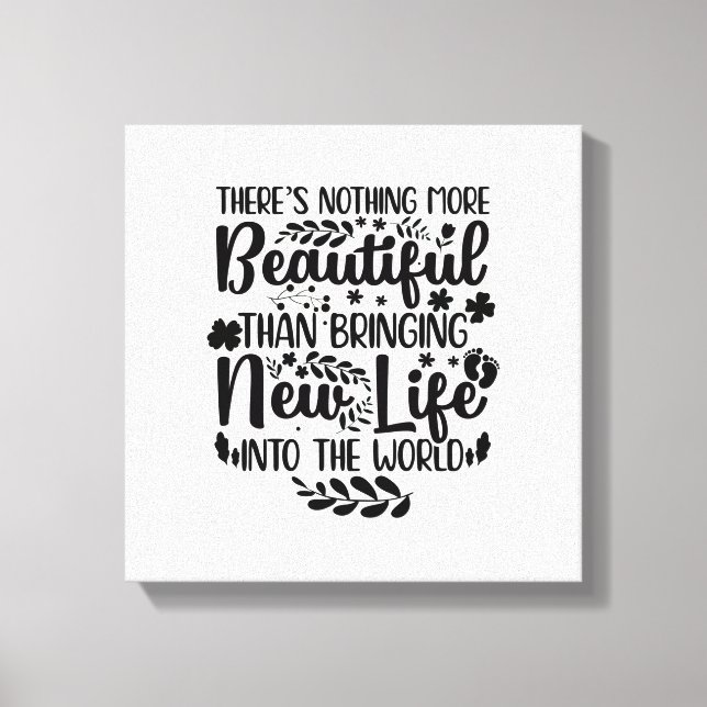 Gåvor till barnmorskor | Barnmorska Moderskap Nurs Canvastryck (Framsida)