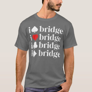 Gåvor till bridgeälskare Bridgekortspel Kvinnor Ma T Shirt