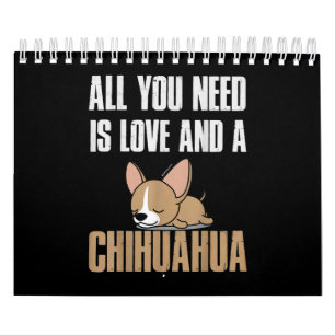 Gåvor till Chihuahua Älskare Cute Chihuhua-gå Kalender